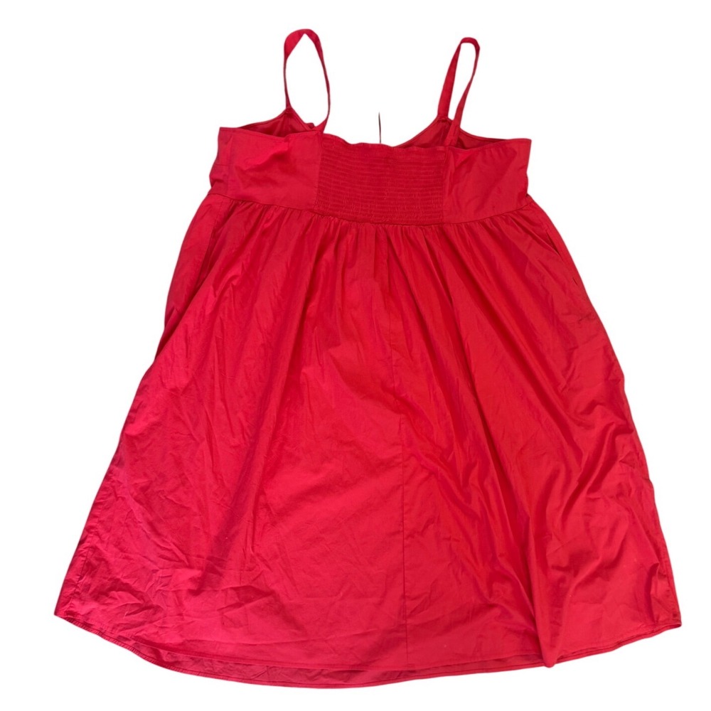 Ava & Viv Americana 3X Red Sleeveless Babydoll Mini Dress Adjustable Straps NWT